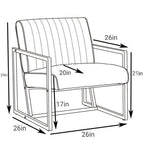 Fauteuil moderne 26 Arm avec pieds en acier