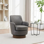 29.3 Fauteuil pivotant rembourré avec piètement en acier inoxydable