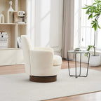 29.3 Fauteuil pivotant rembourré avec piètement en acier inoxydable