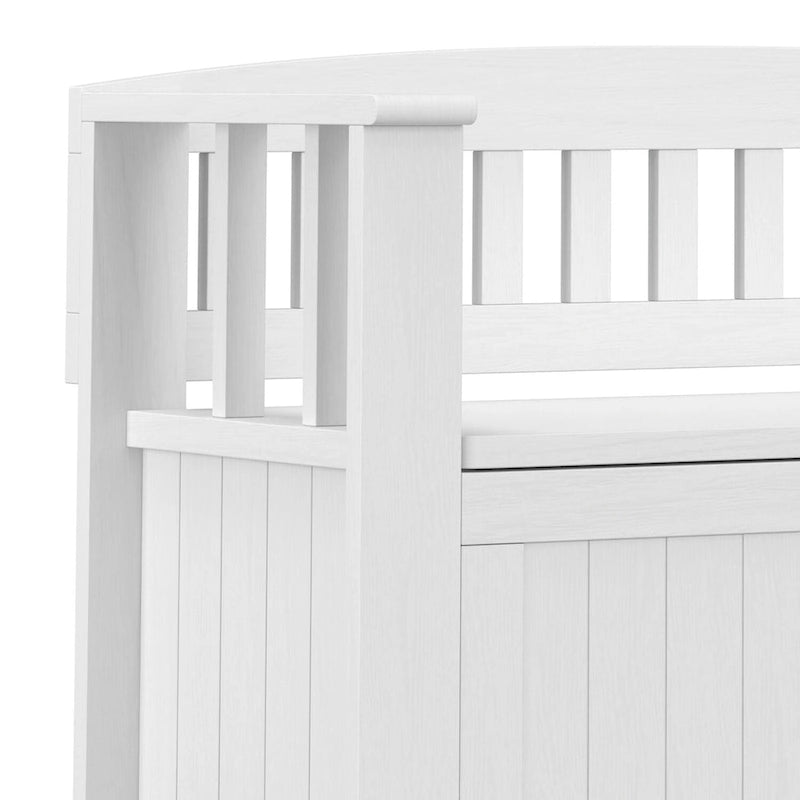 Banc de rangement transitionnel en bois massif de 36 po de largeur pour petite entrée - 36 pouces de large