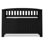 Banc de rangement transitionnel en bois massif de 36 po de largeur pour petite entrée - 36 pouces de large
