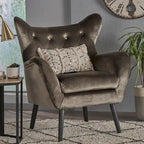 Fauteuil rembourré Alyssa Mid-century de Christopher Knight Home - 30.25P x 34.25L x 39.75H