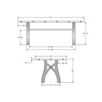 Table extensible en bois massif