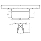 Table extensible en bois massif