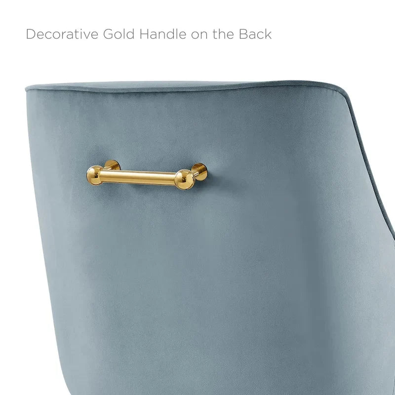 Tabouret de comptoir en velours haute performance
