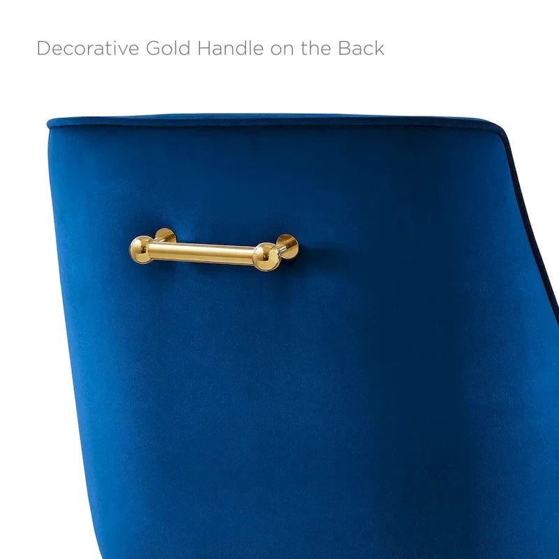 Tabouret de comptoir en velours haute performance