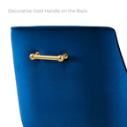 Tabouret de comptoir en velours haute performance