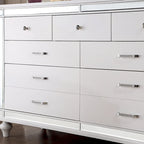 Ensemble deux pièces de style moderne : commode à 7 tiroirs et miroir