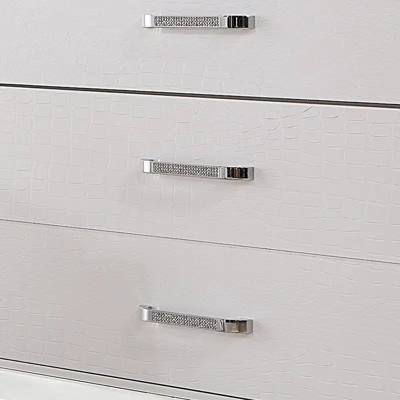 Ensemble deux pièces de style moderne : commode à 7 tiroirs et miroir