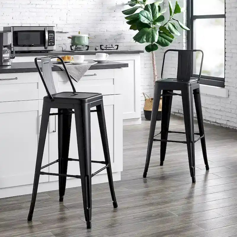 Tabouret de bar en métal 30 pouces - Lot de 2