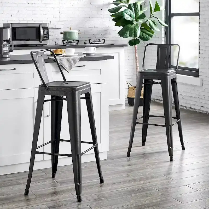 Tabouret de bar en métal 30 pouces - Lot de 2