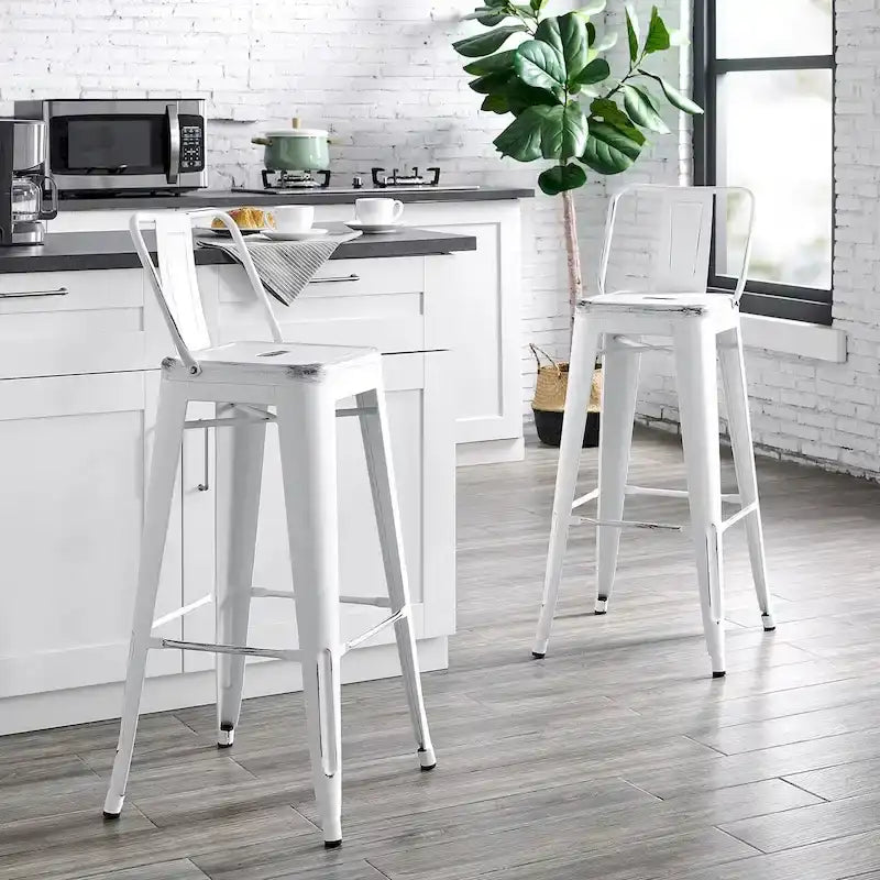 Tabouret de bar en métal 30 pouces - Lot de 2