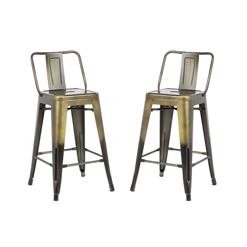 Tabouret de bar en métal 30 pouces - Lot de 2