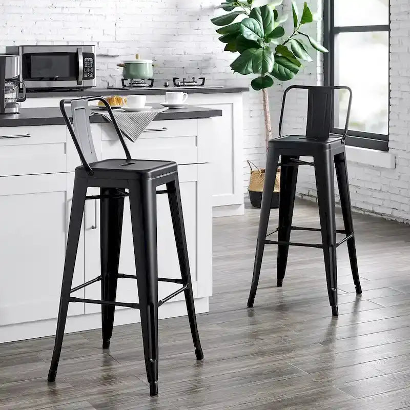 Tabouret de bar en métal 30 pouces - Lot de 2