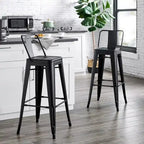 Tabouret de bar en métal 30 pouces - Lot de 2