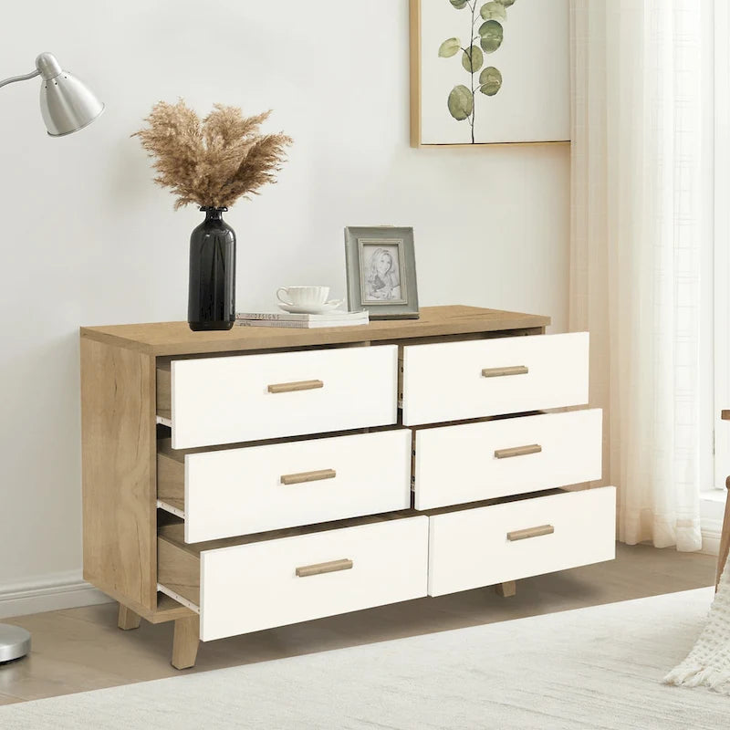 Modern Farmhouse Storage Cabinet with Drawers for Living Room,Dining Room