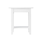 Table d'appoint Mission avec station de recharge – Blanc