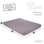 Matelas de futon en mousse à mémoire de forme - Gris - Grand