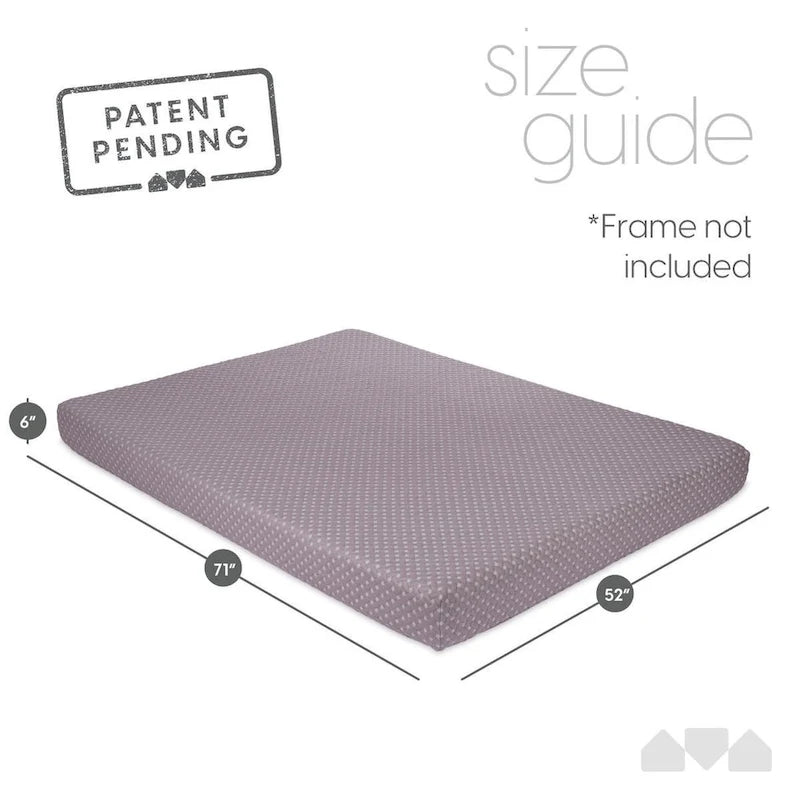 Matelas de futon en mousse à mémoire de forme - Gris - Grand