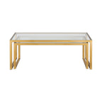 Table basse gigogne en bronze noirci