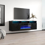 Cheminée électrique murale moderne Meuble TV 63