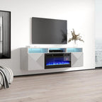 Cheminée électrique murale moderne Meuble TV 63