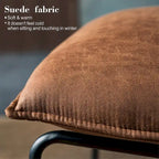 Chaise d'appoint sans accoudoirs en suédine style Mid-Century