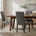 Chaises de salle à manger Parsons en tissu avec garniture cloutée en éponge, lot de 2