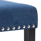 Chaises de salle à manger Parsons en tissu avec garniture cloutée en éponge, lot de 2