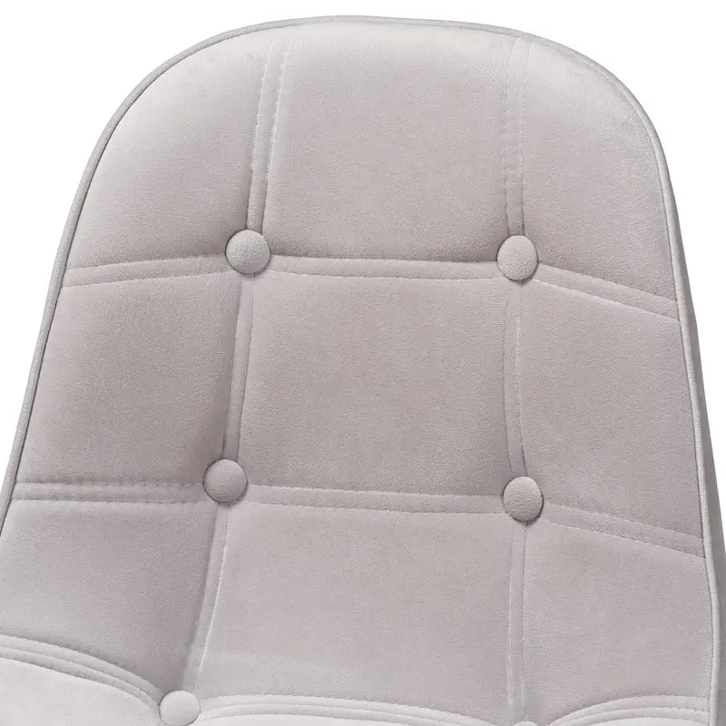 Chaise de bureau pivotante contemporaine en velours glamour et chic et métal doré
