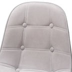 Chaise de bureau pivotante contemporaine en velours glamour et chic et métal doré