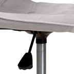 Chaise de bureau pivotante contemporaine en velours glamour et chic et métal doré