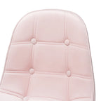 Chaise de bureau pivotante contemporaine en velours glamour et chic et métal doré