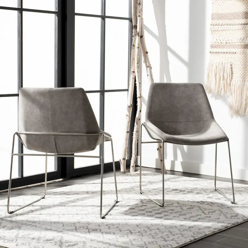 Chaise de salle à manger du milieu du siècle (lot de 2) - 25 x 24 x 33,3 - 25 x 24 x 33,3 - 25Lx24Px33H
