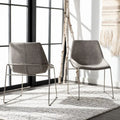 Chaise de salle à manger du milieu du siècle (lot de 2) - 25 x 24 x 33,3 - 25 x 24 x 33,3 - 25Lx24Px33H