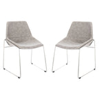 Chaise de salle à manger du milieu du siècle (lot de 2) - 25 x 24 x 33,3 - 25 x 24 x 33,3 - 25Lx24Px33H
