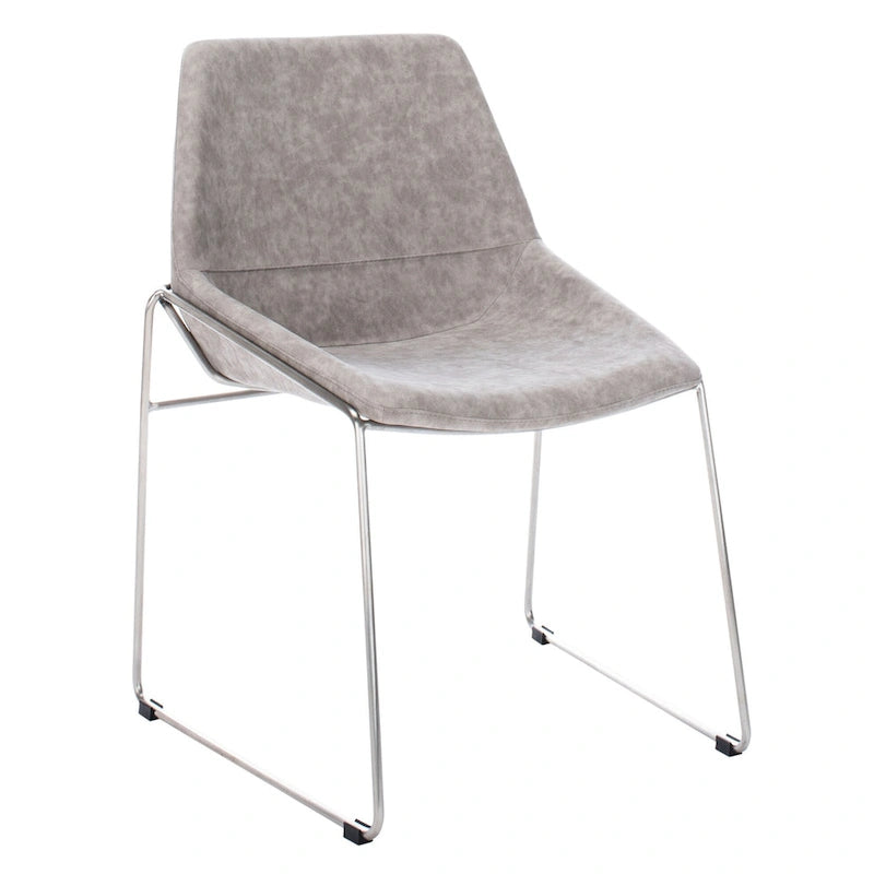 Chaise de salle à manger du milieu du siècle (lot de 2) - 25 x 24 x 33,3 - 25 x 24 x 33,3 - 25Lx24Px33H