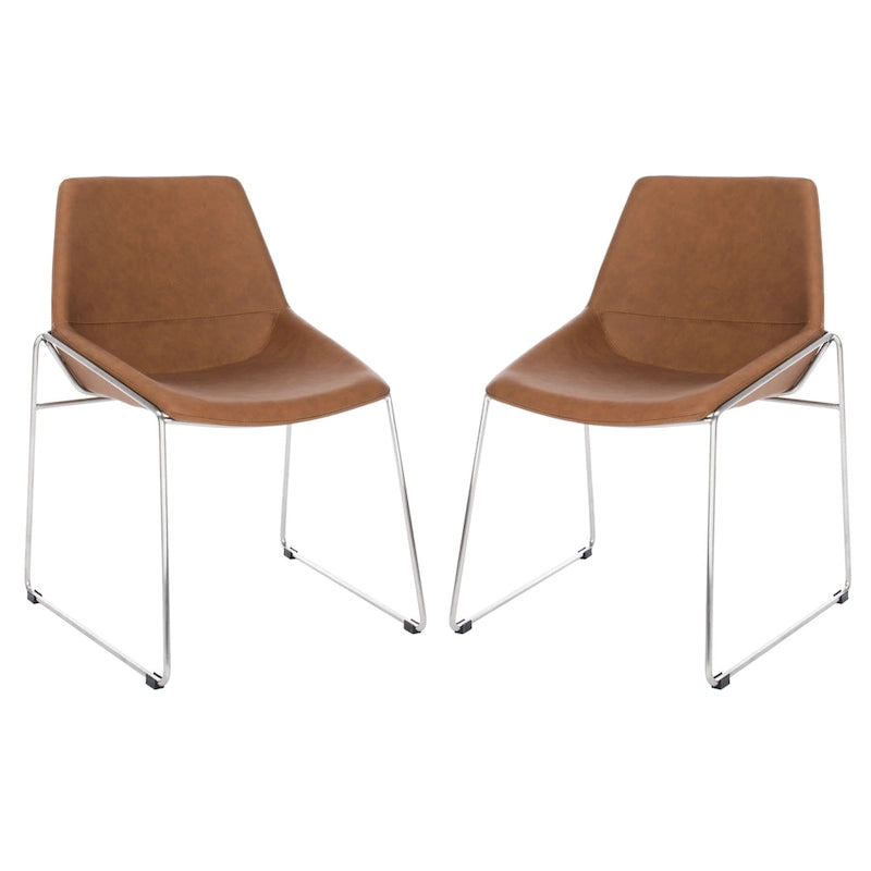 Chaise de salle à manger du milieu du siècle (lot de 2) - 25 x 24 x 33,3 - 25 x 24 x 33,3 - 25Lx24Px33H
