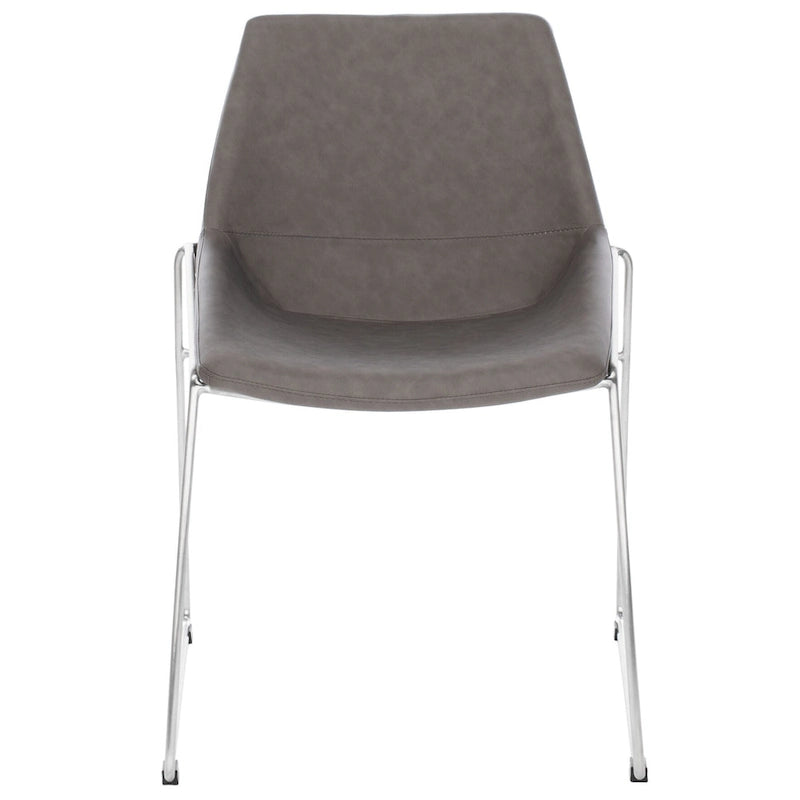 Chaise de salle à manger du milieu du siècle (lot de 2) - 25 x 24 x 33,3 - 25 x 24 x 33,3 - 25Lx24Px33H