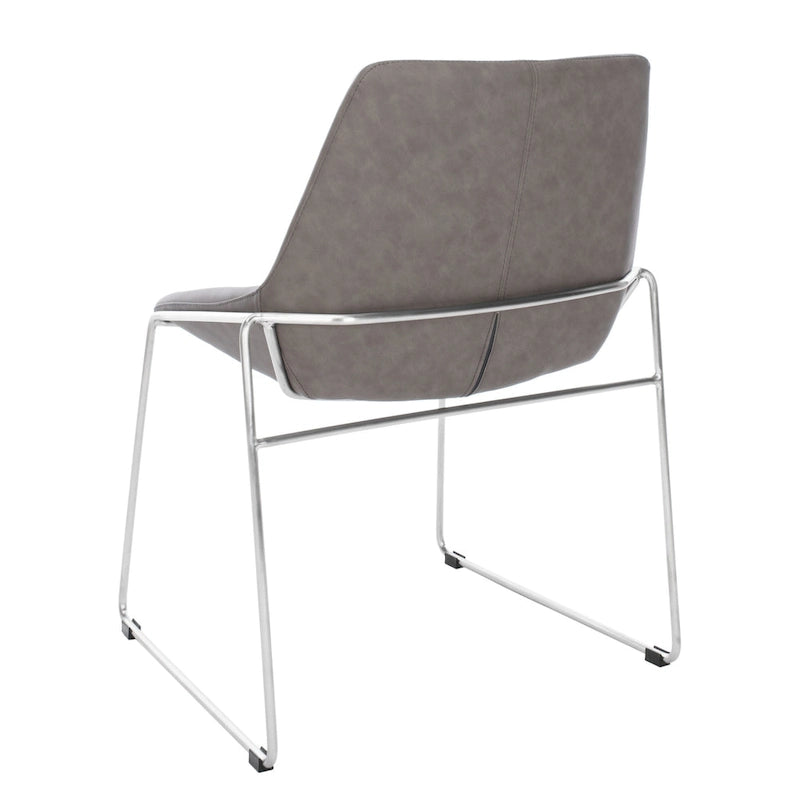 Chaise de salle à manger du milieu du siècle (lot de 2) - 25 x 24 x 33,3 - 25 x 24 x 33,3 - 25Lx24Px33H