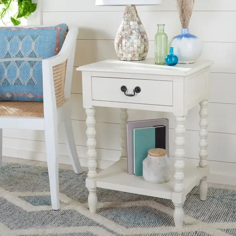 SAFAVIEH Christena Accent Table - 19 W x 15.8 L x 26 H - 19Wx16Dx26H