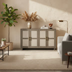 Coastal Sideboard with Linen Inspired Accents