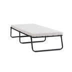 Lit d'appoint pliant avec cadre en acier et matelas en mousse gel rafraîchissant