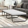 Lit d'appoint pliant avec cadre en acier et matelas en mousse gel rafraîchissant
